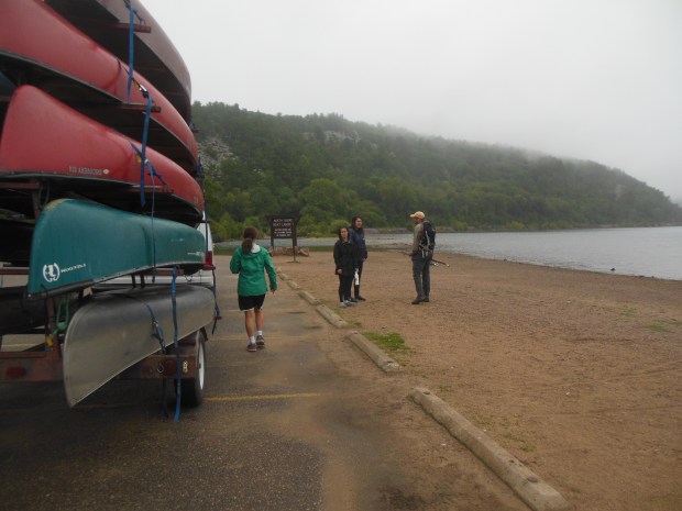 Finished up with a canoe ride on Devil's Lake. 