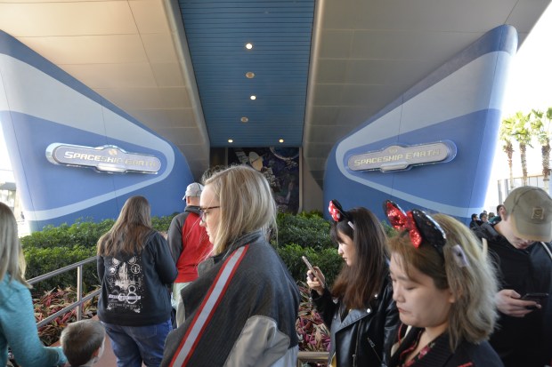 Long lines for all the rides, the downside of theme parks.