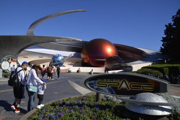 The shortest line was at Mission Space.