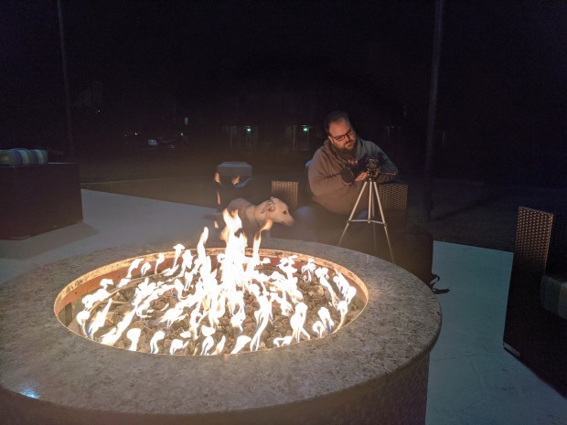 We also hung out at the firepit for a while in the evening,