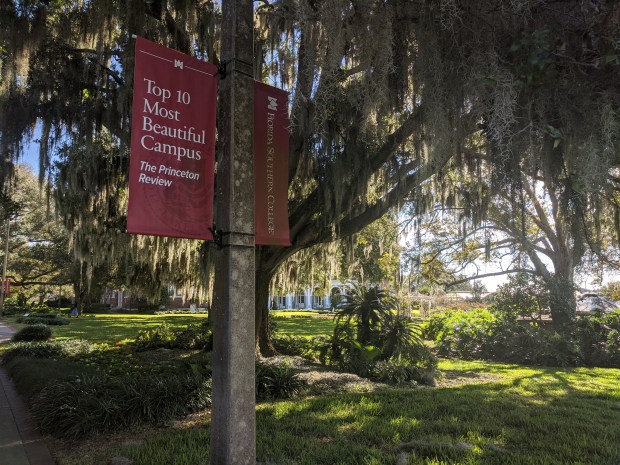The last day in Florida I made one more campus visit, Florida Southern College, where many of the buildings were designed by Wisconsin native Frank Lloyd Wright.