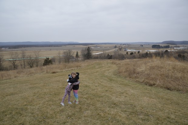 We also made a trek up the hill to the Shadewald Indian Mound group just outside Muscoda,