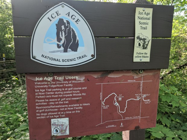 And finally the end of the Madison section of the trail. 