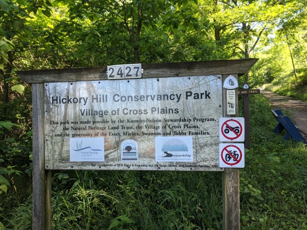 The trail looped around back to the Village of Cross Plains.