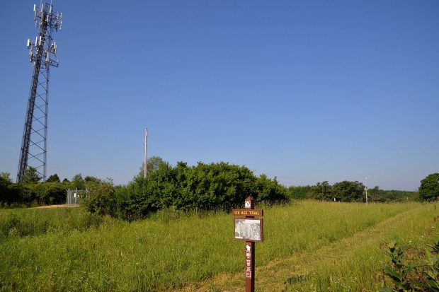 This section of the trail begins at the end of Old Sauk Road.