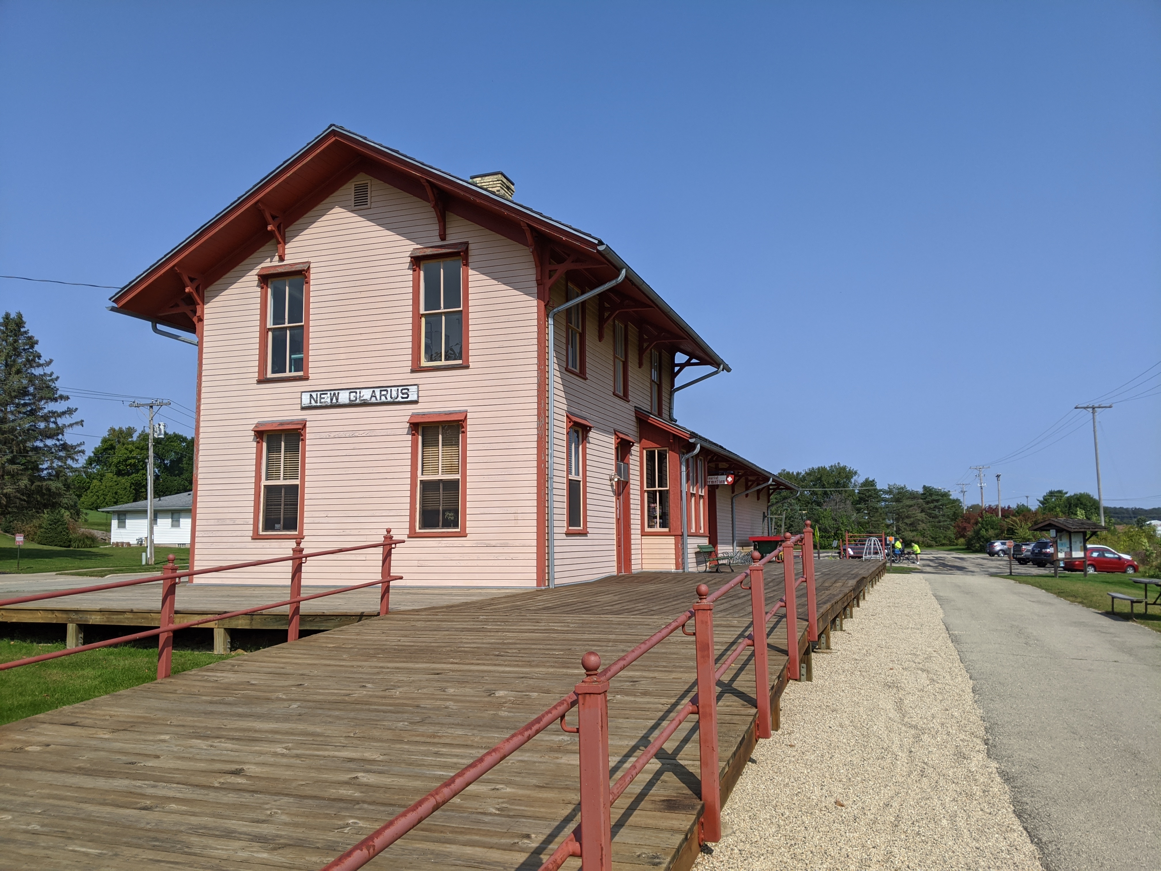 Took the Sugar River Trail all the way back to the northern trail head in New Glarus.