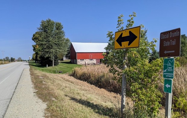 For a short distance we had a paved surface and a tail wind.