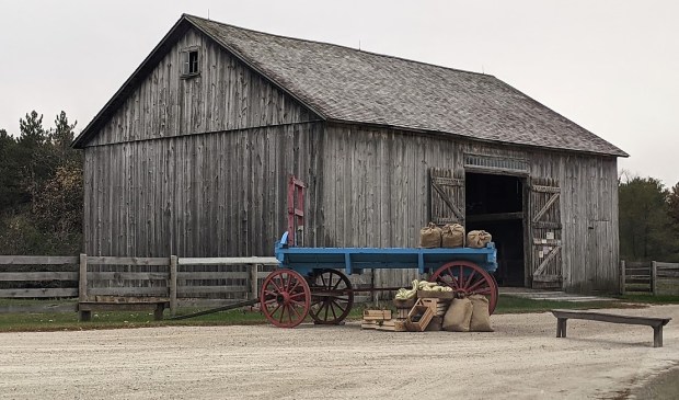 OWW's Fall Family Fun Drive allowed us to drive the gravel road between the settlements and keep our distance from the other folks.