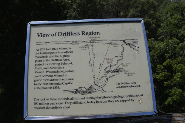 When the visibility is good you can pick out several prominent landmarks from the west tower.