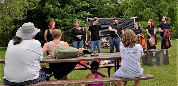 Our second trip back to the park was to view a performance of The Summit Players, a nonprofit acting troupe.