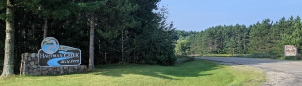 Hartman Creek State Park sign