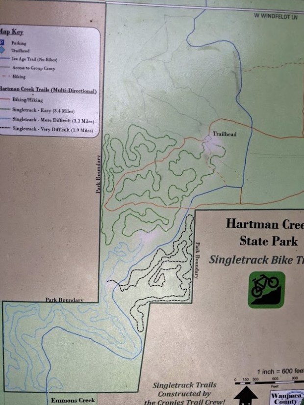 Lots of twists and turns on this trail.