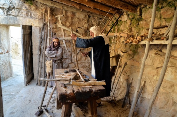Nazareth Village is, of course, the home of a "carpenter" named Joseph (although to be more biblically accurate Joseph and his son Jesus were "builders" who probably worked with stone more than wood.