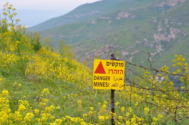 There are still dangerous areas around Sussita, and in other parts of the Golan Heights.