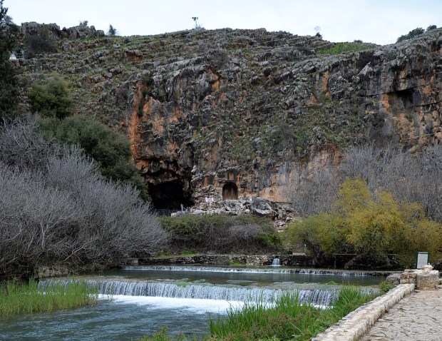 More water poured out of Mt. Hermon at Banias (Caesarea Philippi in the New Testament).