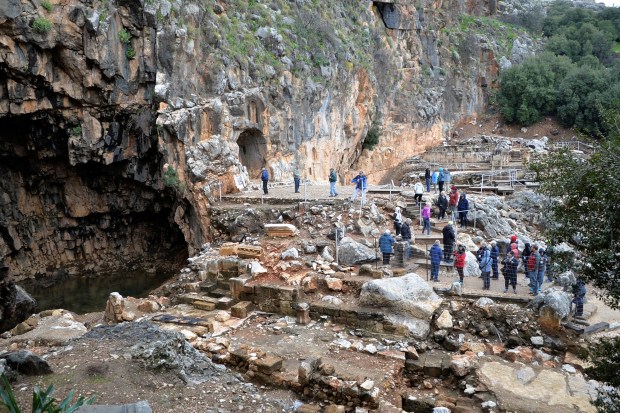 Remains of the Pan Cult temples at Banias.