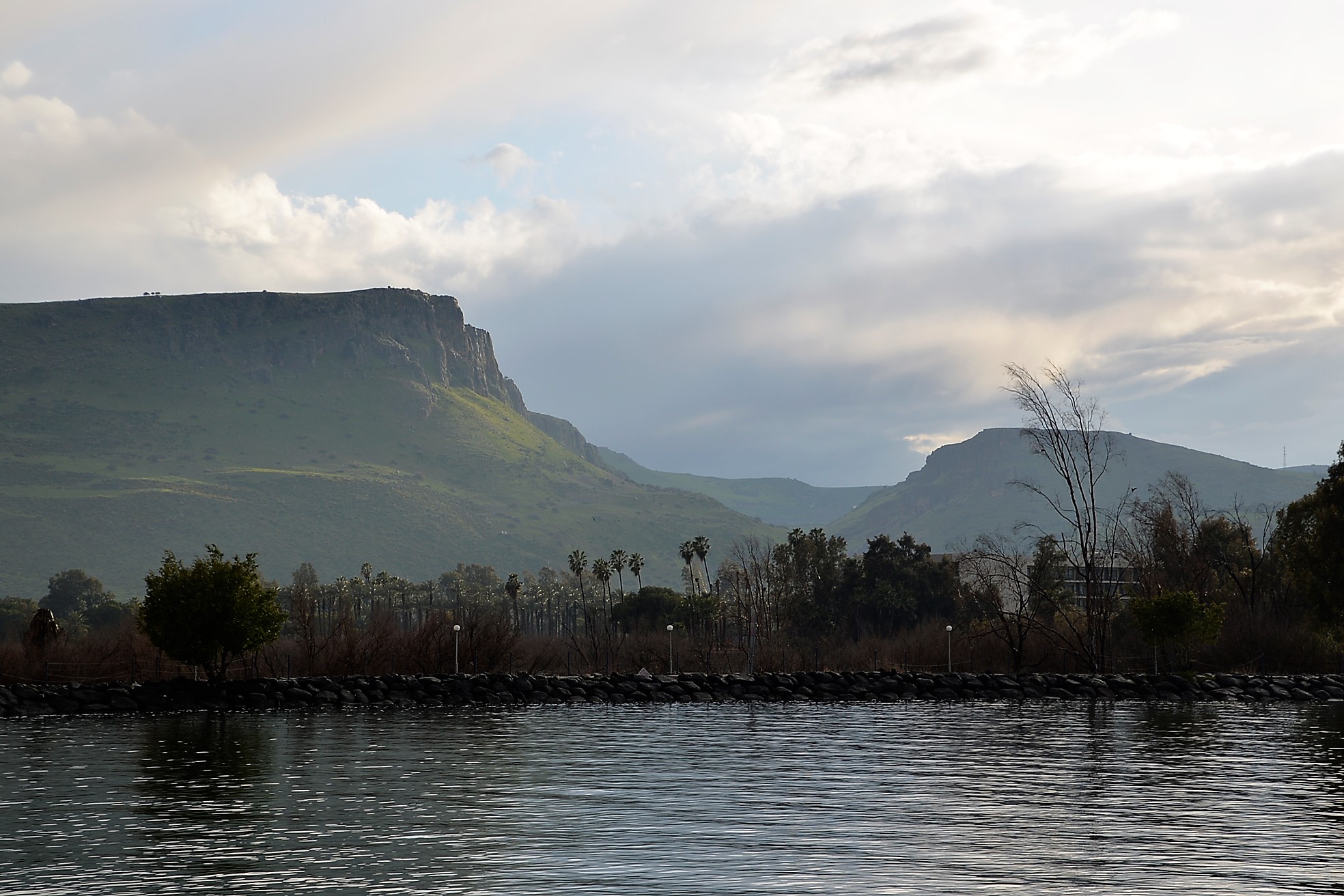 At the end of the day, another view of Mt. Arbel, stunning in the later afternoon sun.