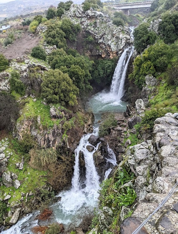 Saar Falls were bursting with water.
