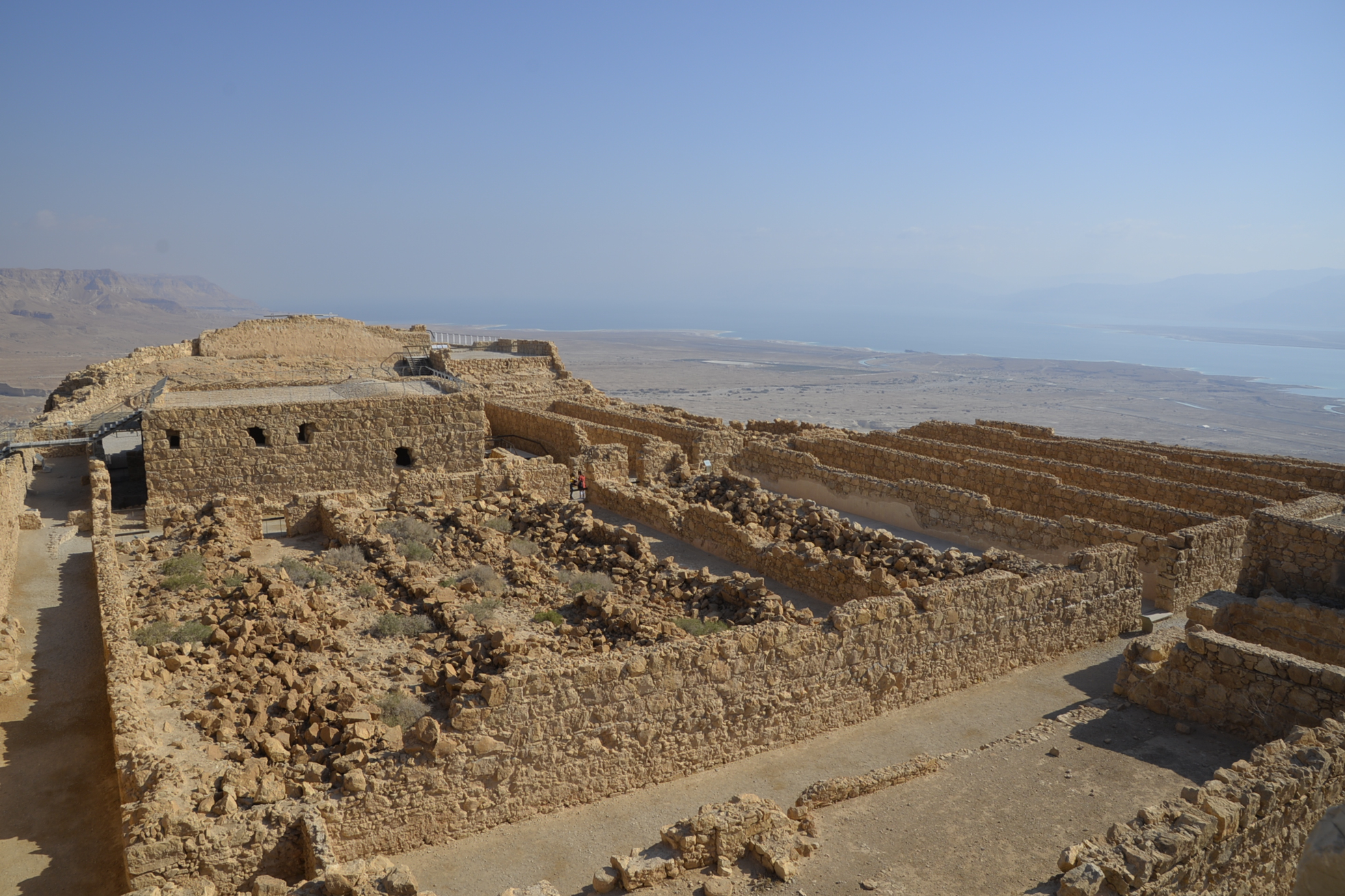 In this remote palace Herod built large cisterns to hold water, and great storehouses to hold everything else that was needed.