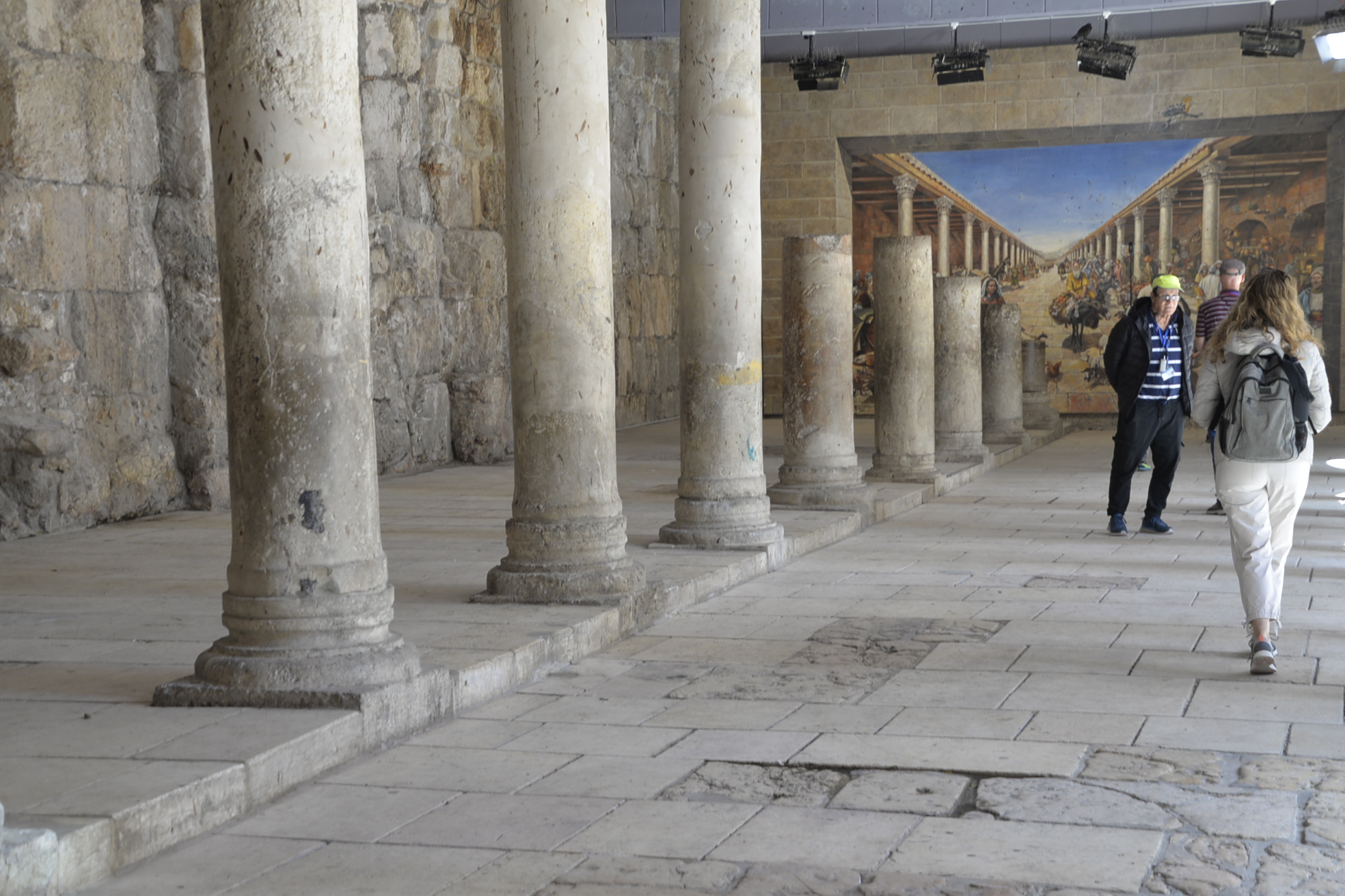 We walked along the remains of the Cardo, the main street of Roman Jerusalem.