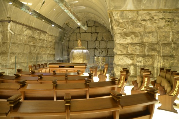 Also nearby, in the same area, a small synagogue has been recreated.