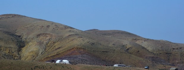 Soon we were climbing up the arid desert mountainside.