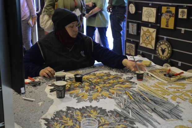 We stopped at a mosaic store, but mostly to access their internet so we could take care of our COVID protocols.We stopped at a mosaic store, but mostly to access their internet so we could take care of our COVID protocols.