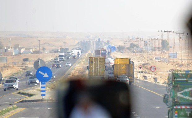 Lots of miles along the desert highway on this day.