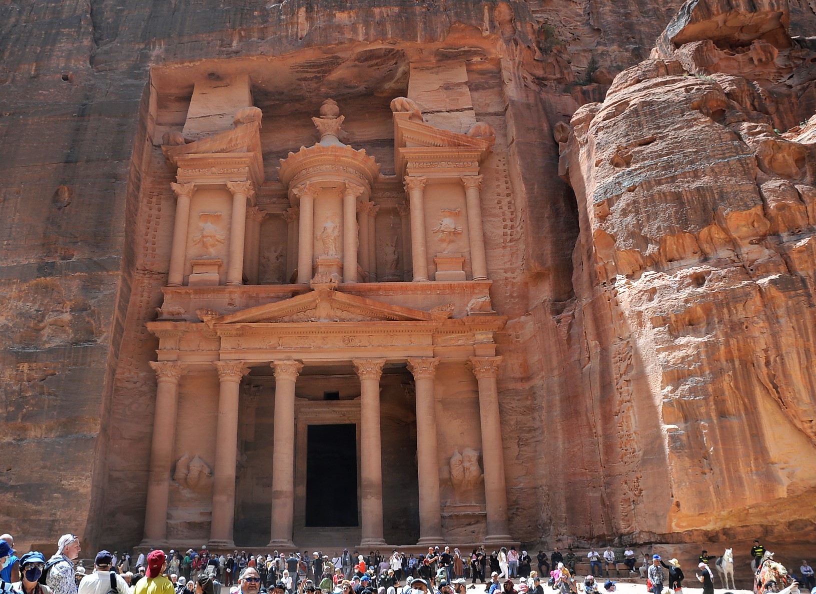 The Treasury, actually a Nabatean Tomb, featured in Indiana Jones and the Last Crusade.