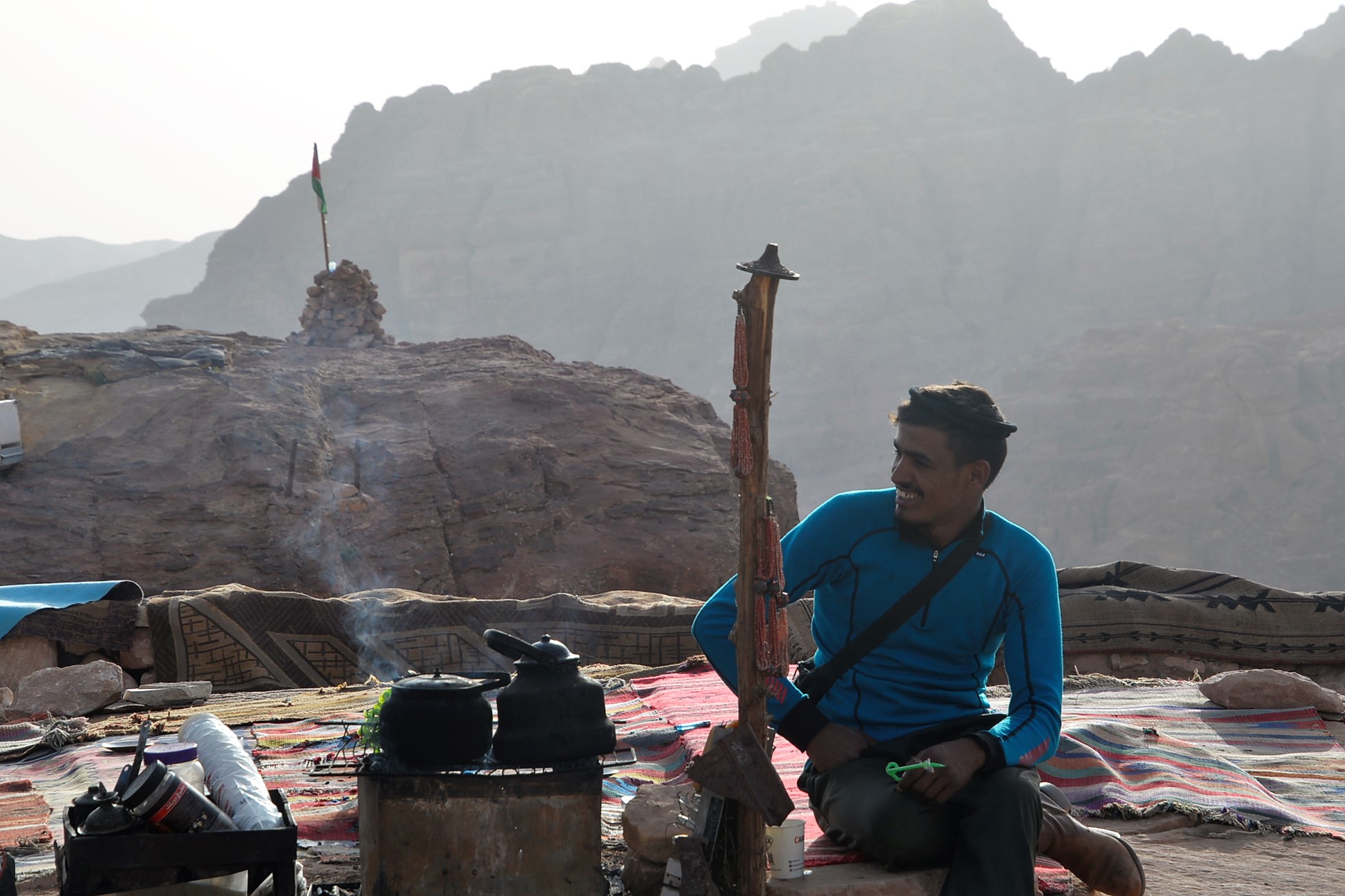 It was late in the day but refreshment was still available.