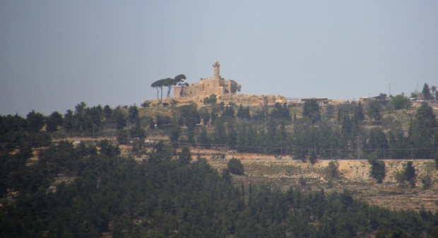 On our way out of Jerusalem we passed Nebi Samuel, the traditional tomb of the prophet Samuel.
