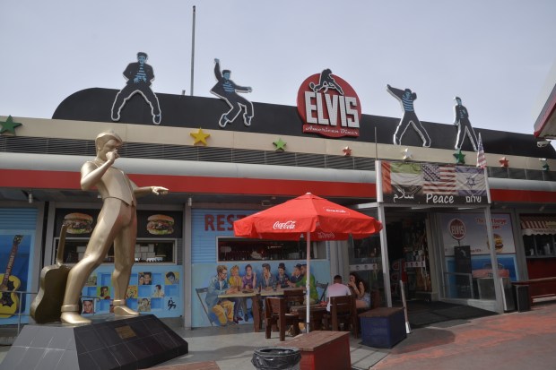 Final stop on the way out of Jerusalem, a shrine to a more contemporary idol.