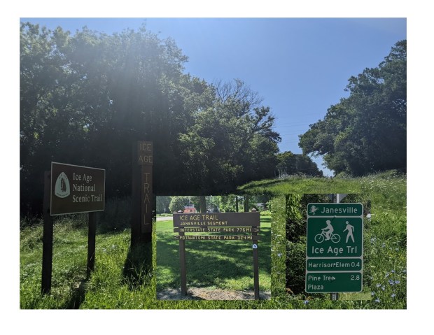 The neat thing about the Ice Age Trail in Janesville is that it intersects with Janesville's extensive network of recreational trails.