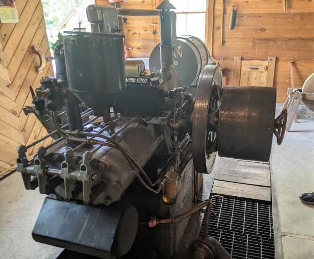 There's an auxiliary engine in the basement.