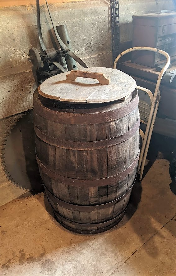 A cooper makes barrels. Like this.