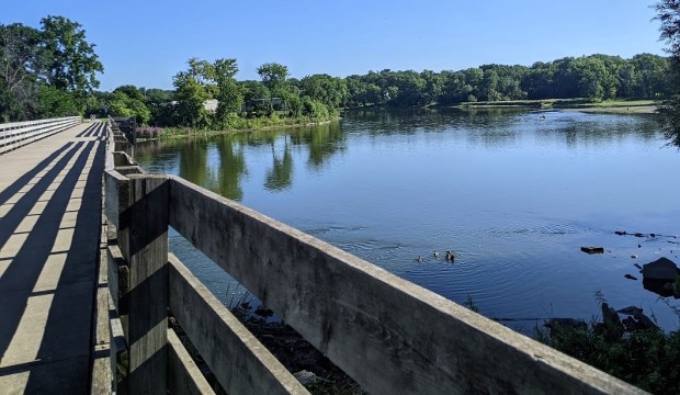 But this bridge across the Rock River marks the southern-most section of the trail. Either direction from here goes north.
