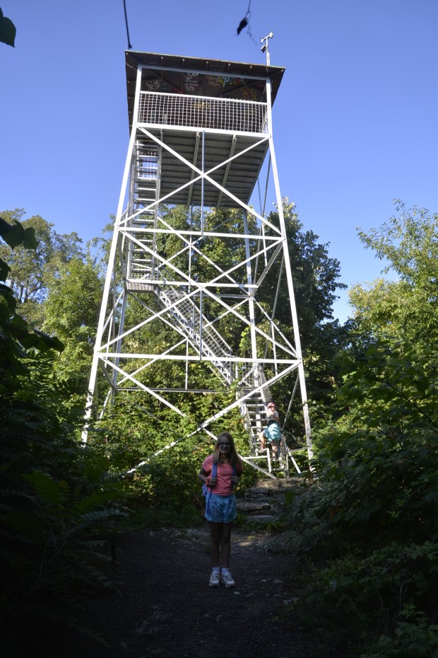 So the next morning found us climbing a ranger tower in the George Washington National Forest.