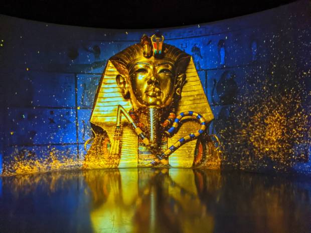 The images were as stunning as the discovery of Tutankhamen's tomb itself, 100 years ago this year.