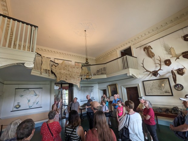The interior of Monticello is fascinating, unlike any other president's home.
