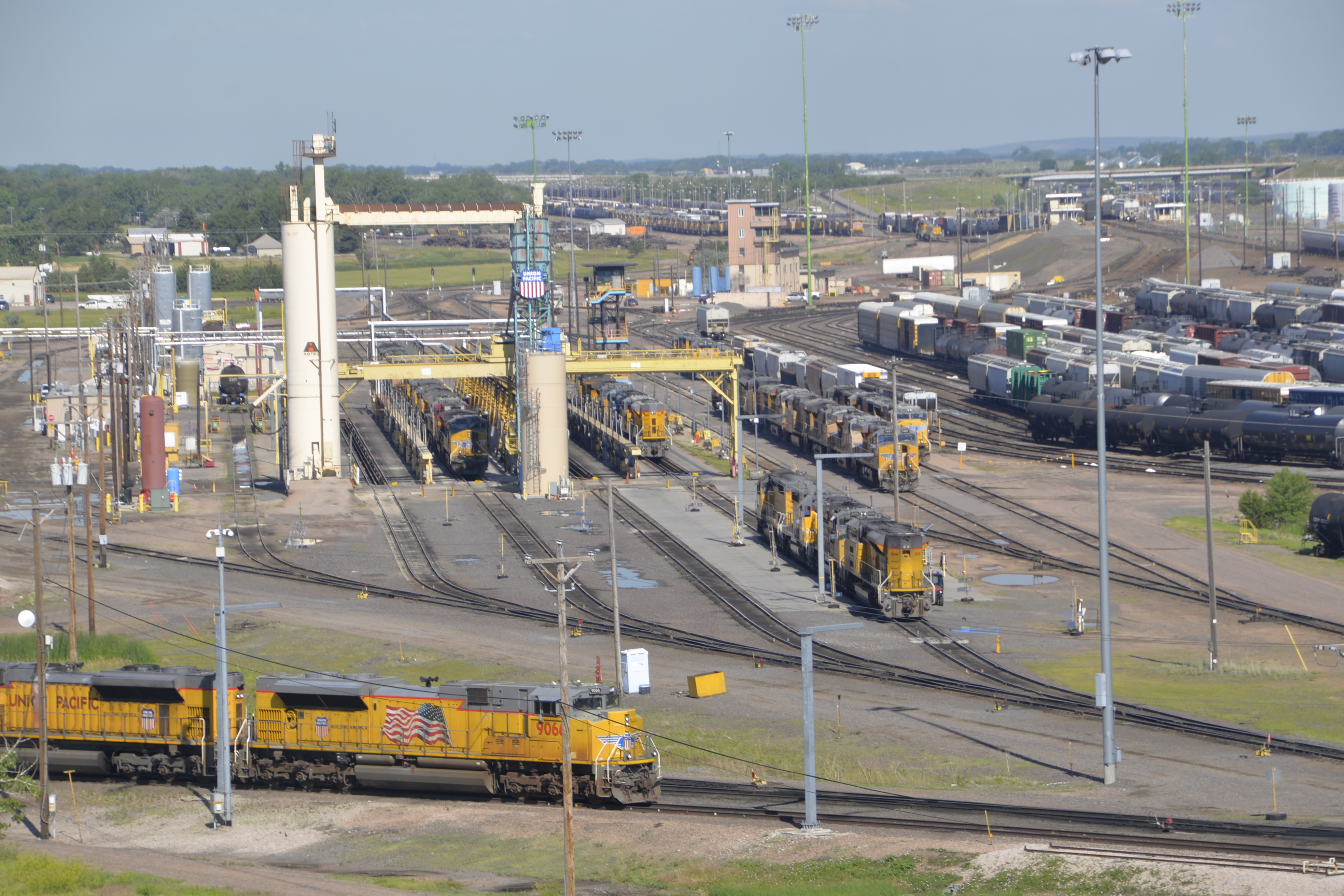 On down the road, another stop at the Union Pacific's Bailey Yard in North Platte, the world's largest rail yard.