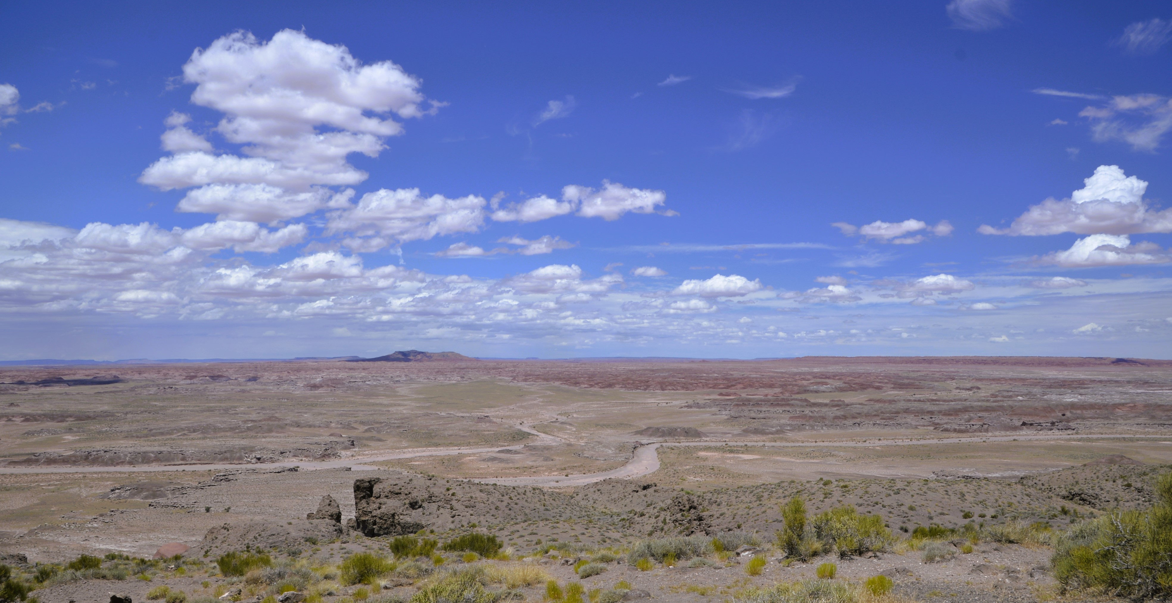 At the north end of the Petrified Forest park is the Painted Desert.