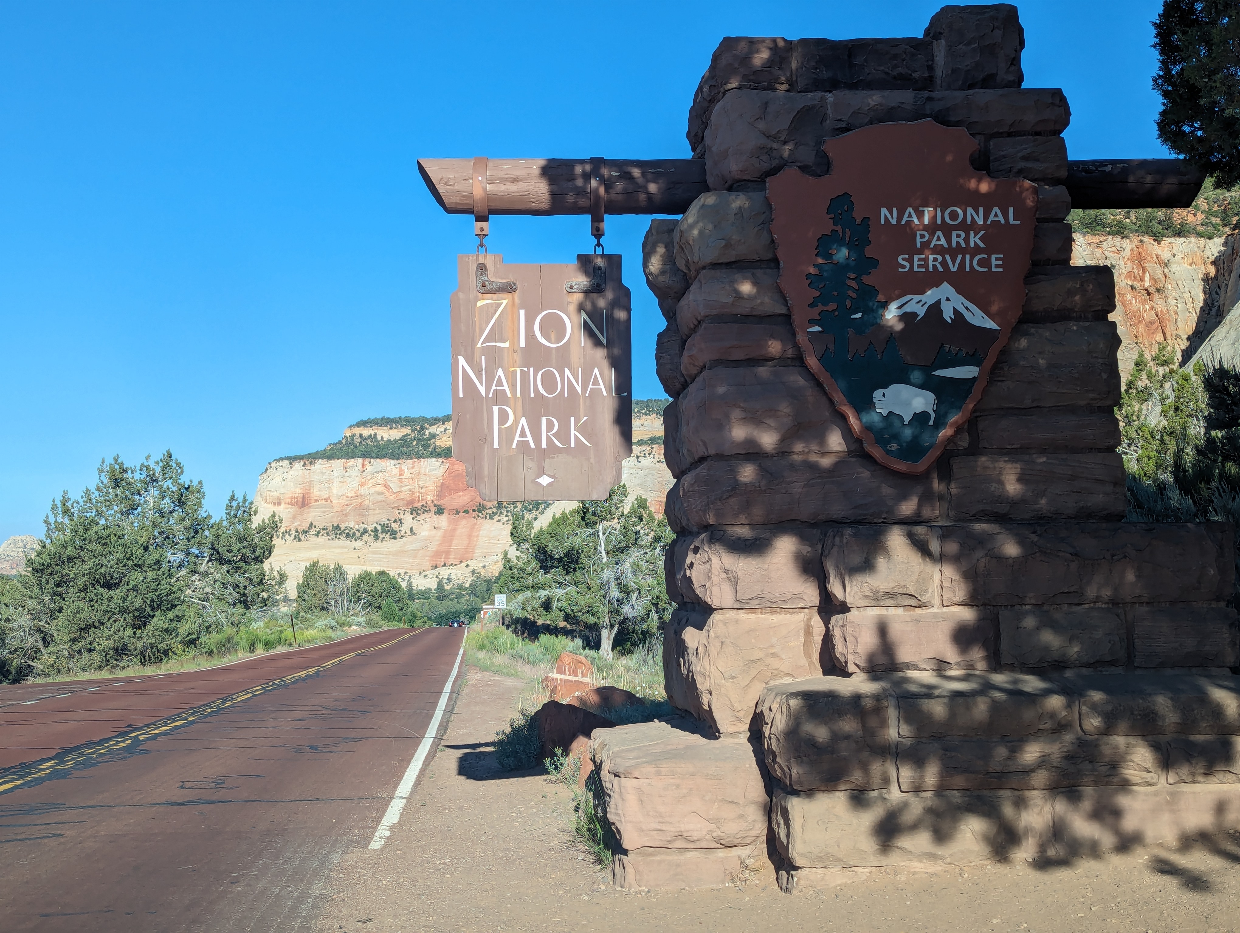 The next park was Zion. Just a drive through.