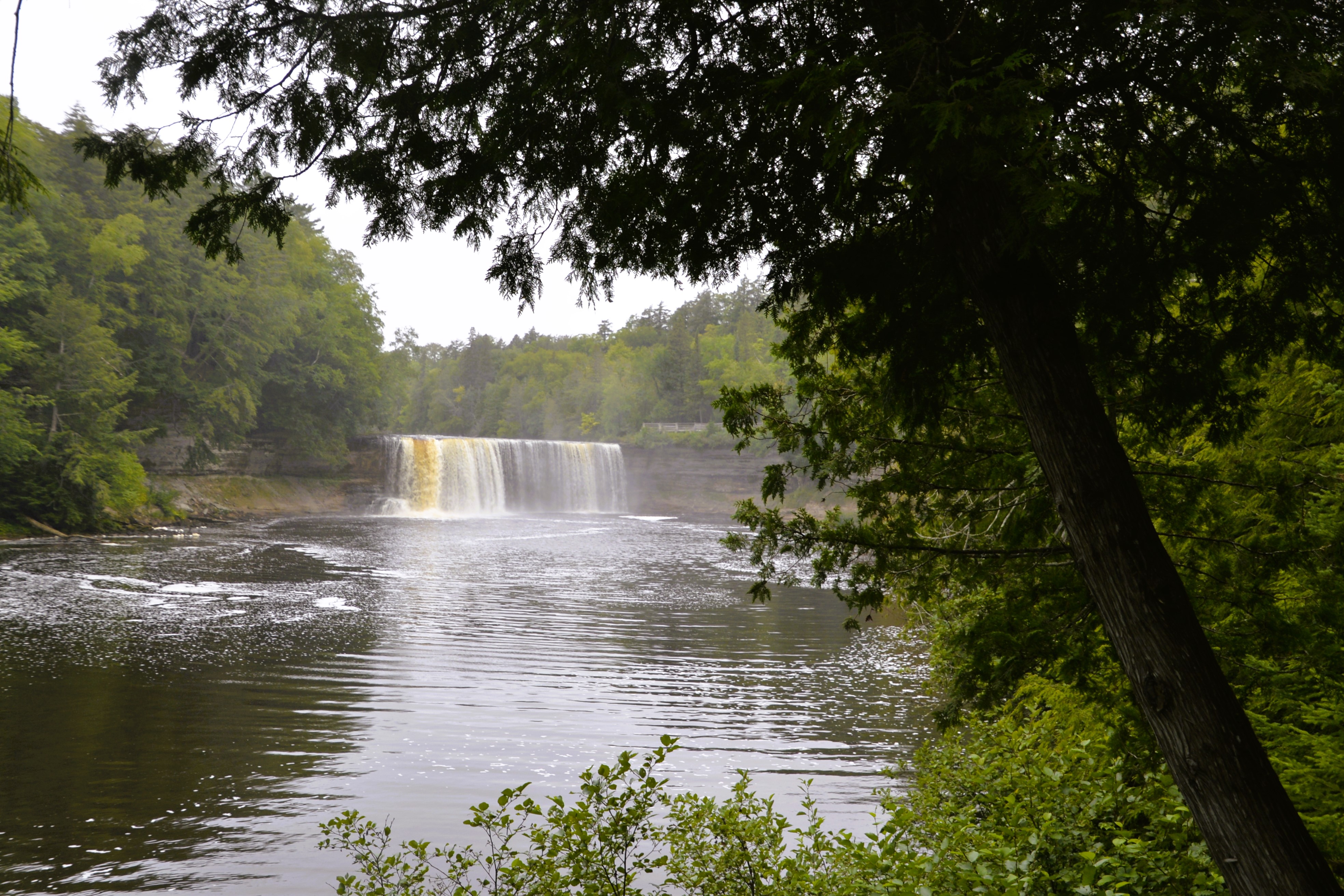 The Upper Tahquamenon Falls, after Niagara probably the largest water fall east of the Mississippi River.
