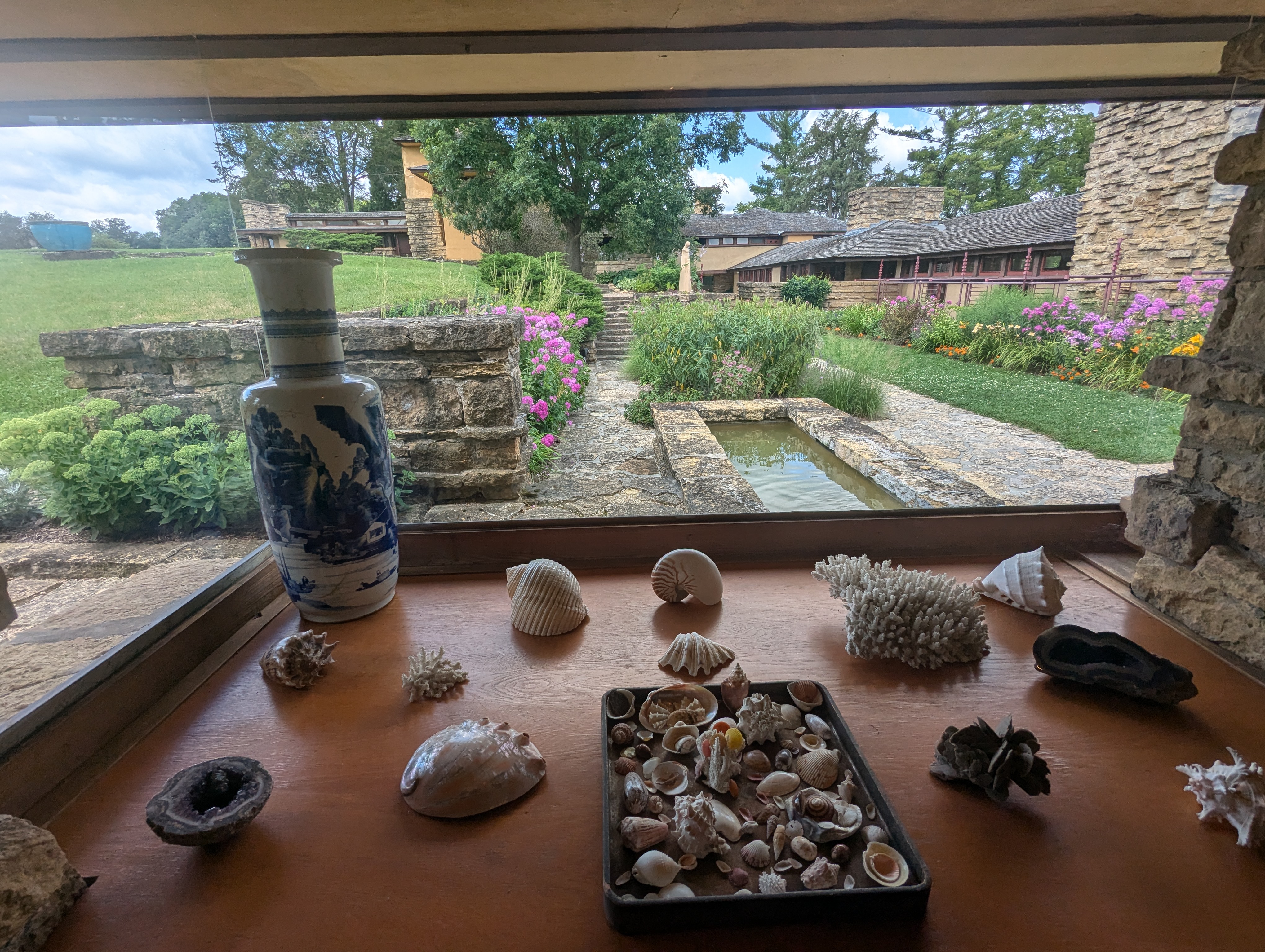 Wright took his design ideas from nature, even sea shells.